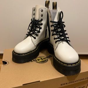 White Jadon Doc Marten Boots